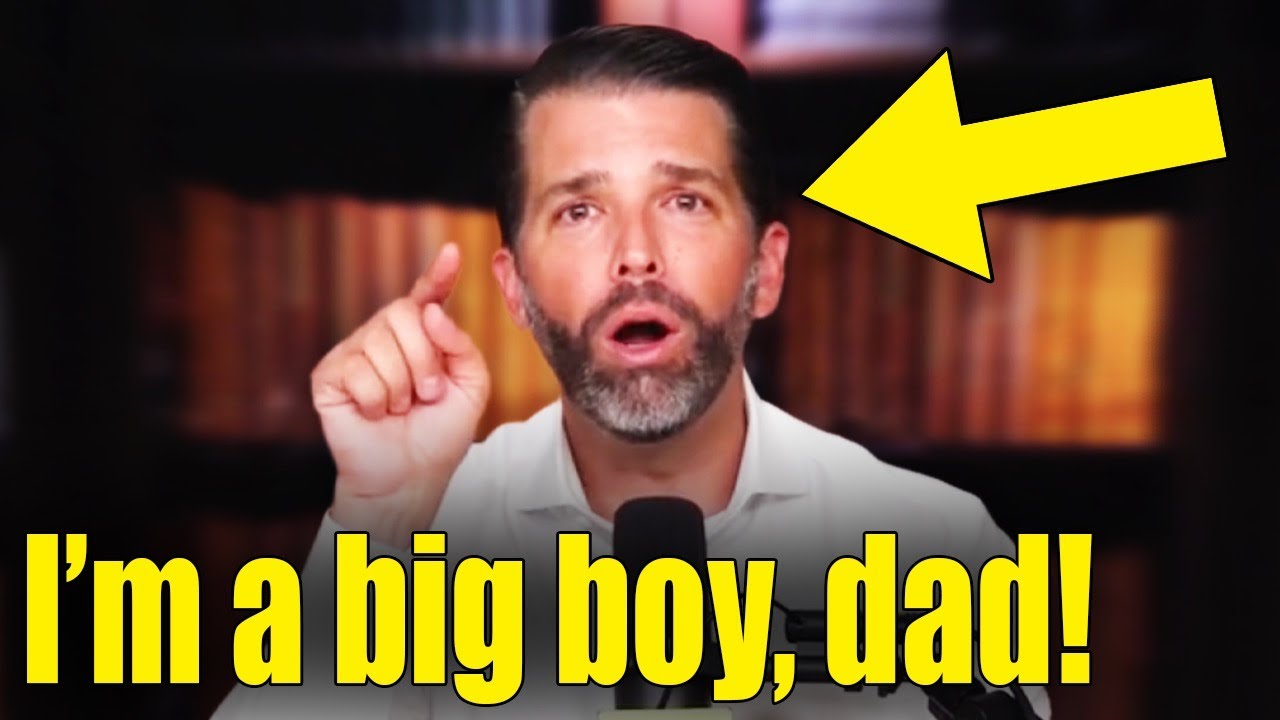 Visibly INSECURE Donald Trump Jr. PANICS OVER MANHOOD in BONKERS Podcast!