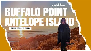 Buffalo Point Antelope Island Utah - 1 Minute Travel Video | MinuteTour
