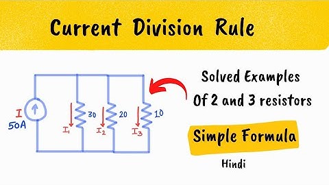 CURRENT DIVISION RULE FORMULA - solved examples - trick to remember formula