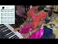 Prathysha playes the keyboard blindfolded in lightly row   theesha music academy 