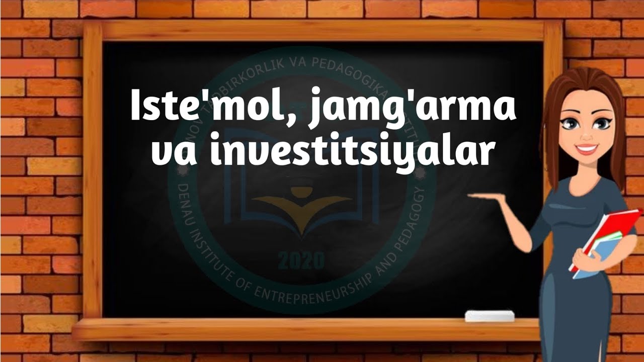 Iqtisodiyot nazariyasi: iste'mol, jamg'arma va investitsiyalar.