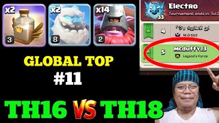 E33 Best TH16 vs TH18 Army: 12X Throwers SPAM Trick! Best EPIC Attack Strategy (Clash Of Clans)