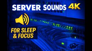 10 Hours SERVER ROOM SOUND Effect — Black Screen for Sleep, Focus, or Relaxation