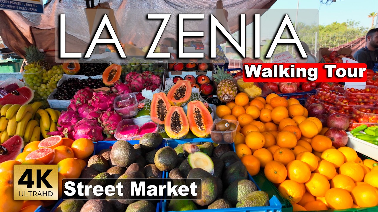 La Zenia (Playa Flamenca), August 2025 - Street Market | Costa Blanca - Walking tour [4k 60fps]