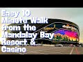 How To Walk To Allegiant Stadium from the Mandalay Bay Casino Resort in Las Vegas within 10 Minutes!