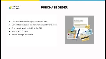 Purchase Order(EERP): Create and Manage purchase orders for Electronics Store