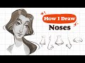 How I DRAW NOSE step by step | Mistakes &amp; tips  &amp; The Disney Nose Drama👽