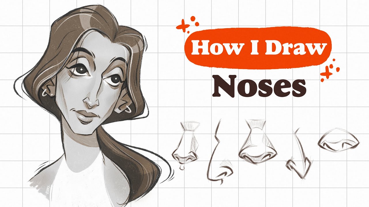 How I DRAW NOSE step by step | Mistakes & tips & The Disney Nose Drama👽 -  YouTube