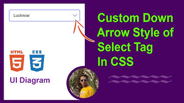 Custom Down Arrow Style Of Select Tag In CSS | HTML | Dropdown Caret Style