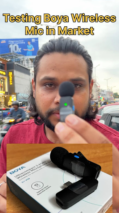 Best Mic for Vloging | Testing Boya Wireless mics in Market #boyamicrophone #wirelessmic #microphone
