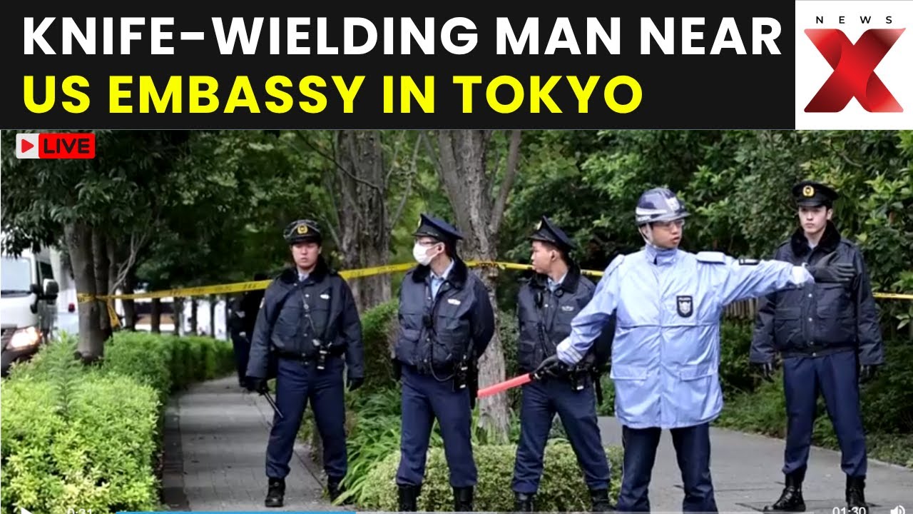 Tokyo LIVE: Man With Knife Arrested Near US Embassy in Tokyo, Police Respond | NewsX