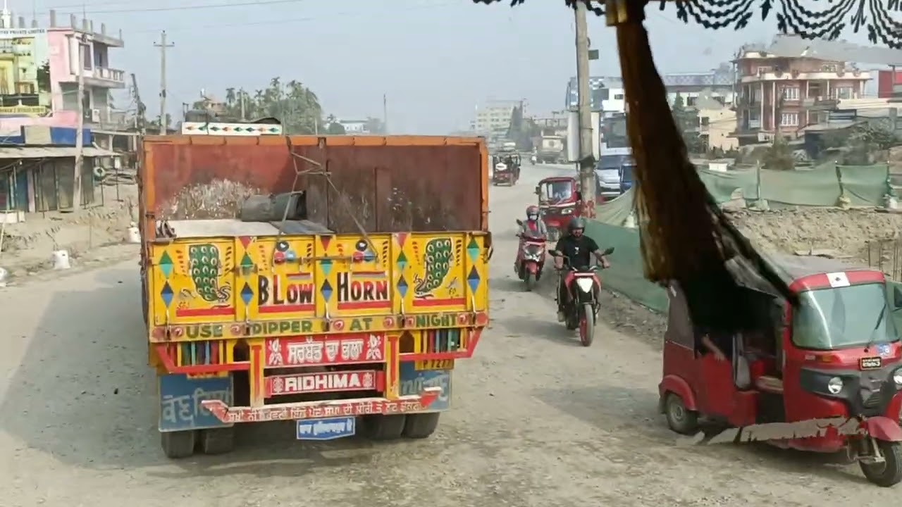 🛣️🚛Finally export trip bhutan🇧🇹 to Nepal🇳🇵.. unloading complete 💯....  Back to India 🇮🇳