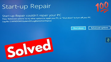 Fix Windows 10 startup repair couldn