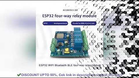 ESP32 Relay Development Board AC / DC Power Supply WiFi Bluetooth BLE 4 Channel Relay  ESP32 Module