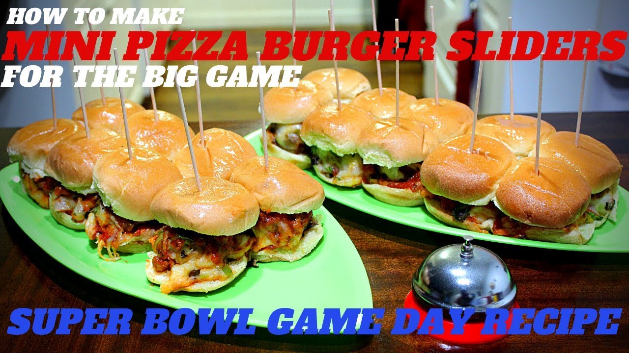 {MINI PIZZA BURGER SLIDERS} HOWTO MAKE PIZZA BURGER SLIDERS FOR THE BIG
