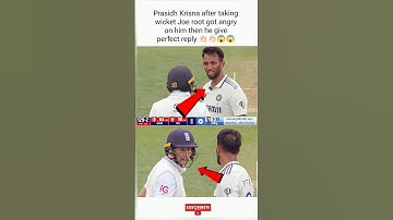Prasidh Krisna after taking wicket Joe root got angry on him then he give perfect 👏🏻😱#shorts#cricket