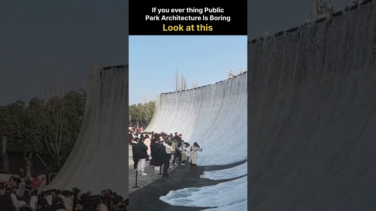 If You Think Public Park Architecture Is Boring, Look At This! 🤯🌊 #shorts