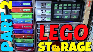 HOW I SORT AND STORE MY LEGO PARTS COLLECTION - PART  2/4