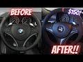 How To UPGRADE YOUR STEERING WHEEL On A Budget!! (Ft 2009 E90 335i)
