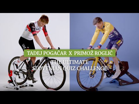 Cycling superstars Pogačar & Roglič test their knowledge of Slovenia