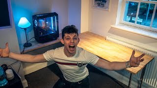 Building my Custom FLOATING Gaming Desk!
