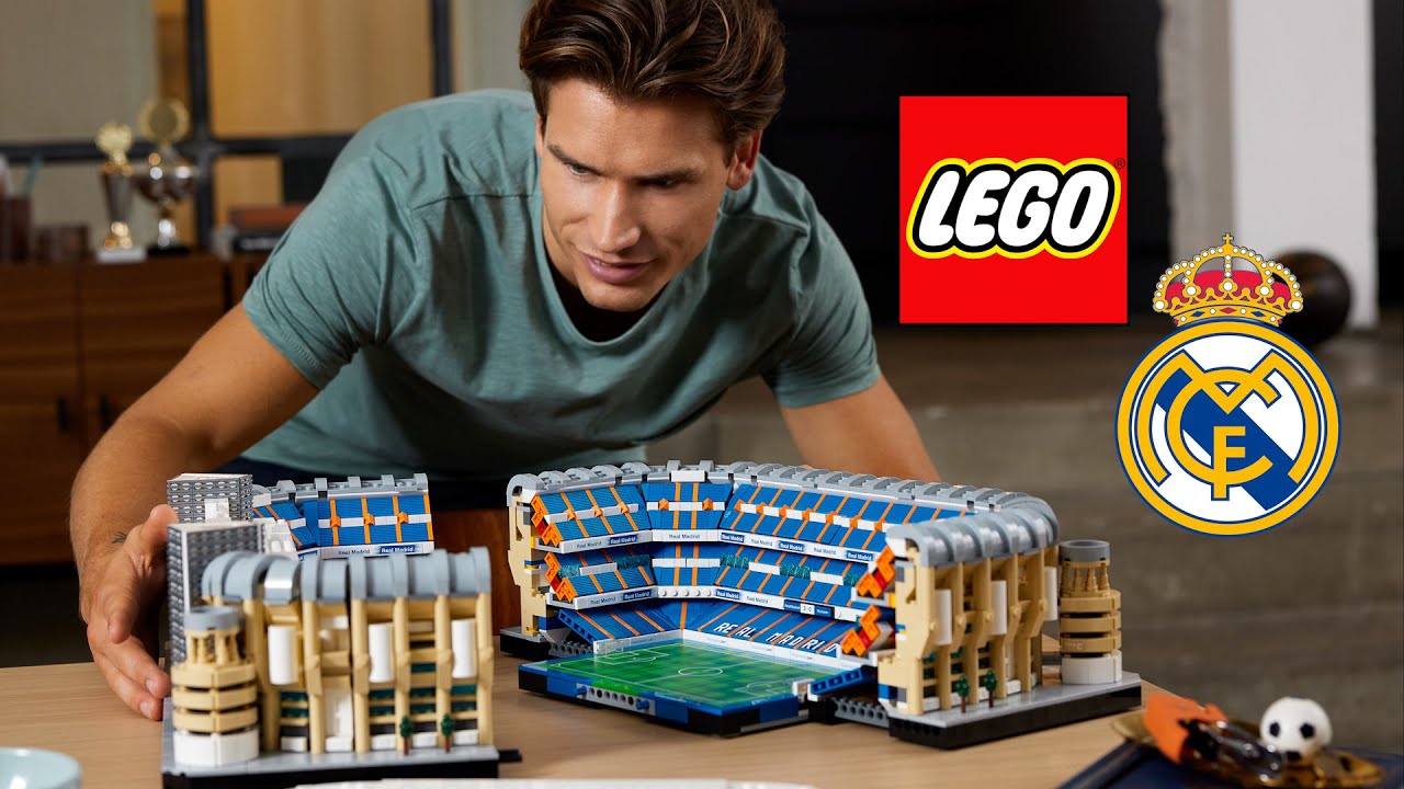 LEGO Real Madrid Santiago Bernabéu Stadium Builds Itself! 