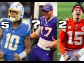 OFFICIAL Top 10 Quarterback Rankings In the NFL Right Now (1-5)