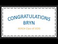 Bryn  2020 graduation