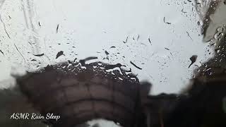 Rain Sound On Window Car with Thunder Sounds Heavy Rain For Sleep