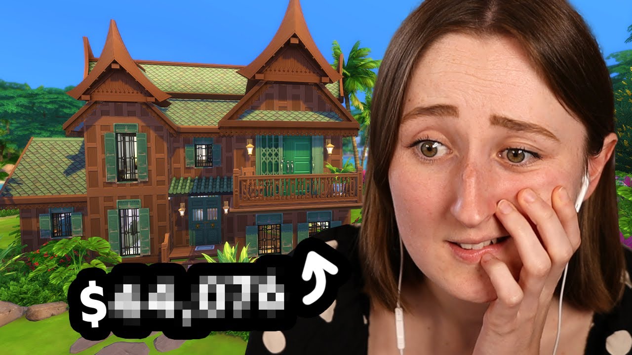 i built a sims house using a *RANDOM BUDGET* - YouTube