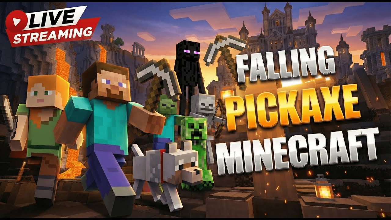 🔴 LIVE: Falling Pickaxe Controlled By Chat 