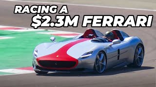 VERY RARE Ferrari Monza SP2 on the track!