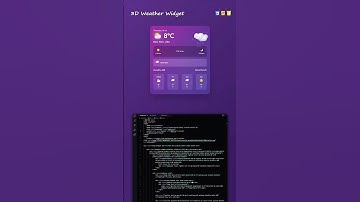 3d Weather widget for website #trending #coding #webdesign #shorts #shortsfeed #htmlcss #js #short