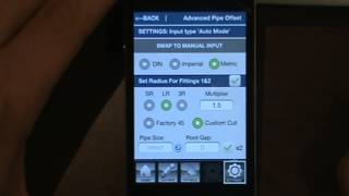 iPhone - Pipe Fitter Calculator v1.4 Standard Settings Tabs screenshot 3