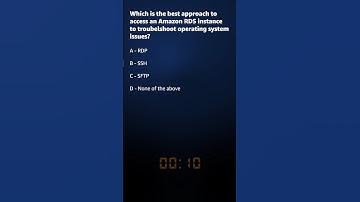 AWS Exam Practice Questions - 13: Troubleshoot Amazon RDS | #shorts