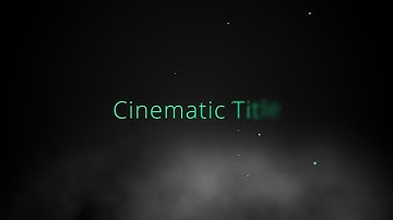Cinematic Title Intro Animation - Davinci Resolve 16