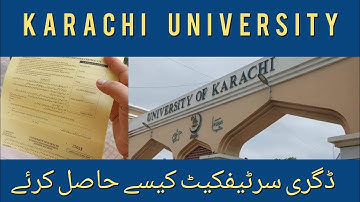 how to get your graduation degree from karachi university #pakistan #university #karachi #education