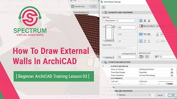 How To Draw External Walls In ArchiCAD Tutorial