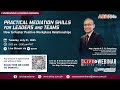 Practical Mediation Skills for Leaders and Teams