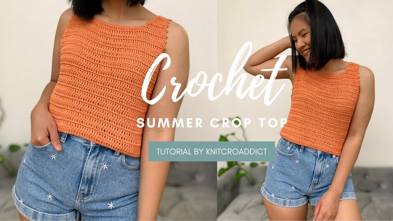 Summer Crochet Crop Top - Modern Crochet Top ( Free Crochet