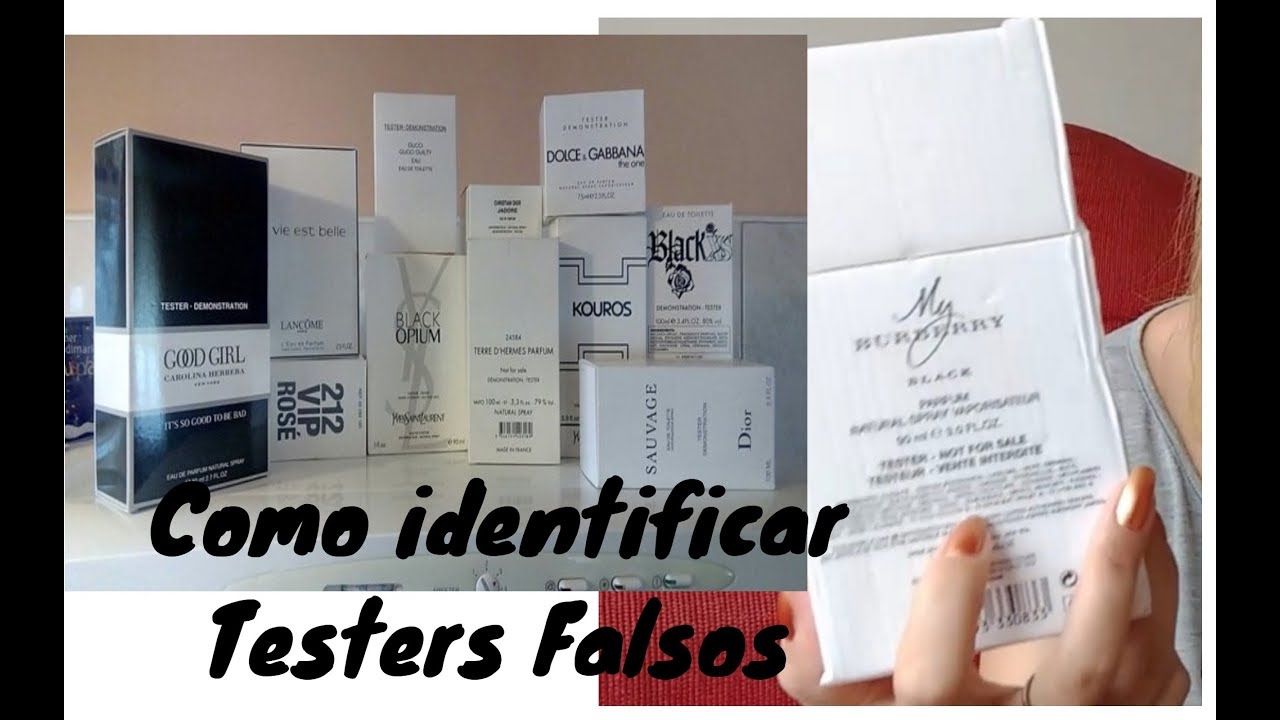 Como identificar perfumes Testers Falsos! YouTube