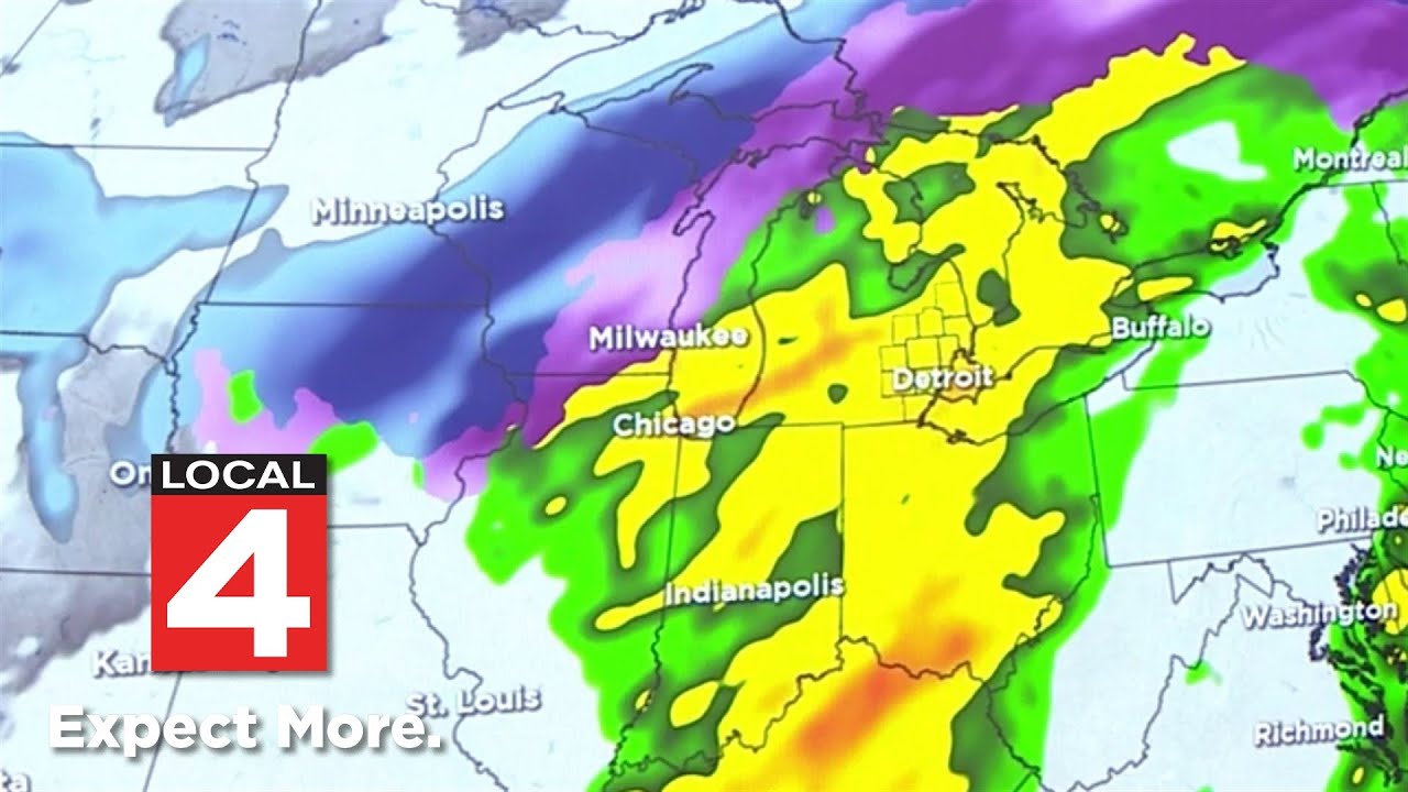 Rain, thunderstorms to hit Metro Detroit this weekend - YouTube