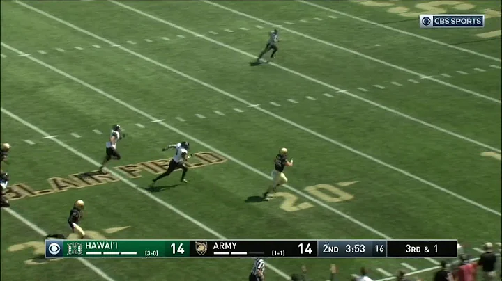 Army Football: Connor Slomka Touchdown Run vs. Haw...