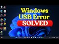 Windows 10/11 USB Device Not Recognized — Solve Instantly