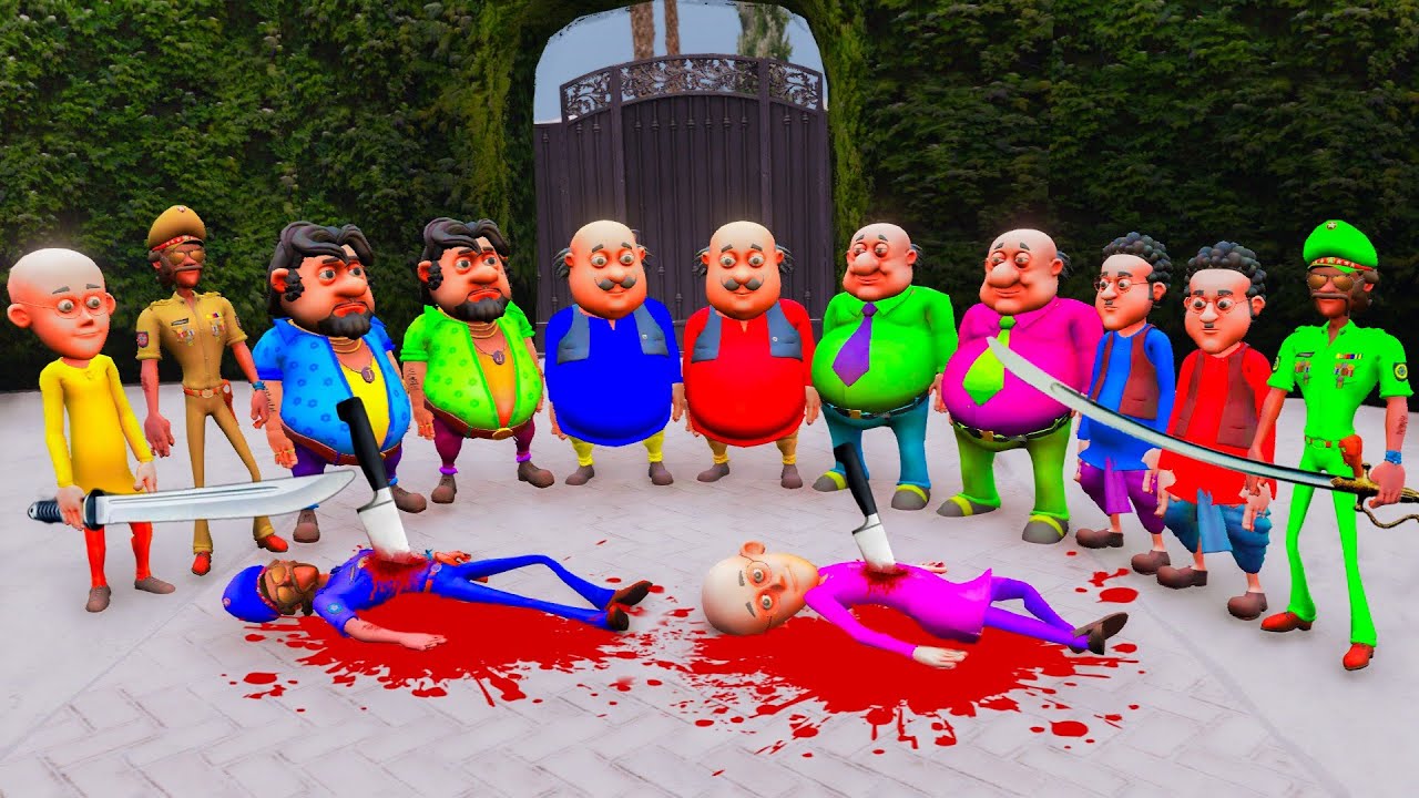 Motu Patlu Playing Hide And Seek Red Chingam Sir In Gta 5 | Gta With Pro 2.0