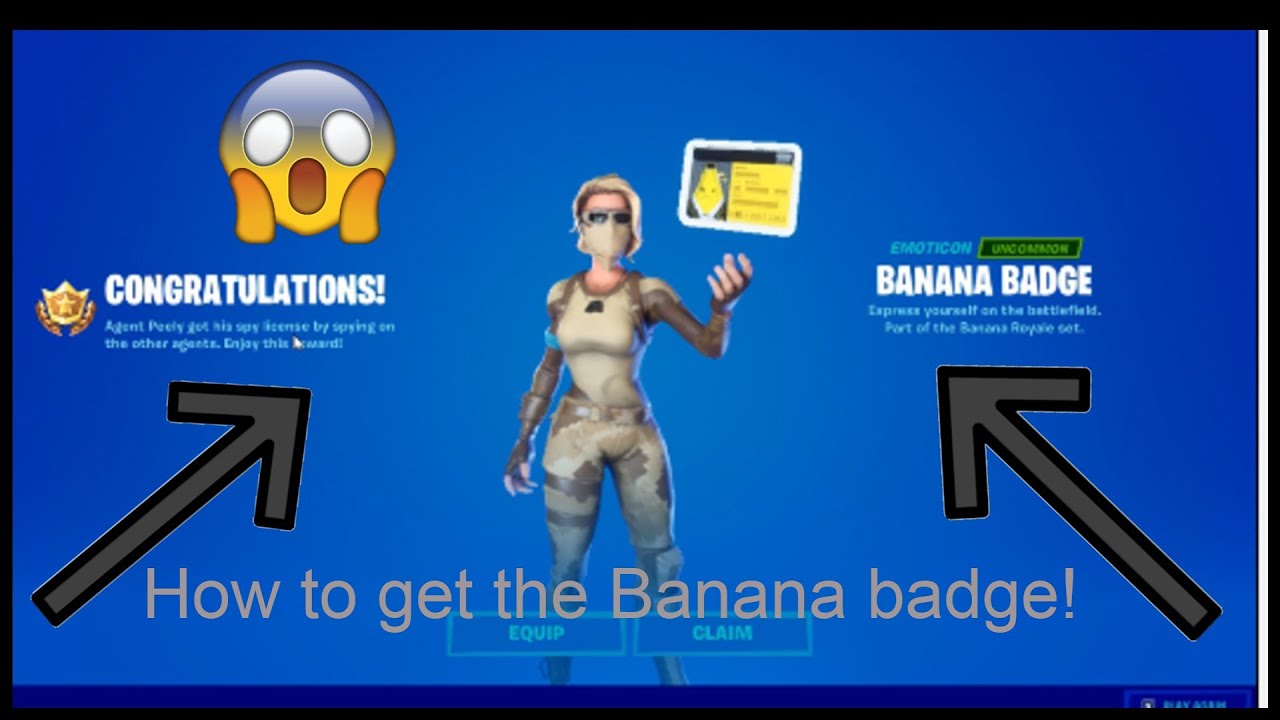 How to get the new Banana Badge in Fortnite!