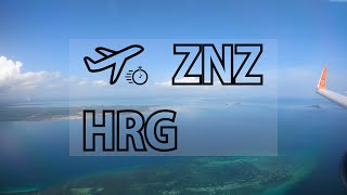 Hurghada (HRG) - Zanzibar (ZNZ) flight time-lapse