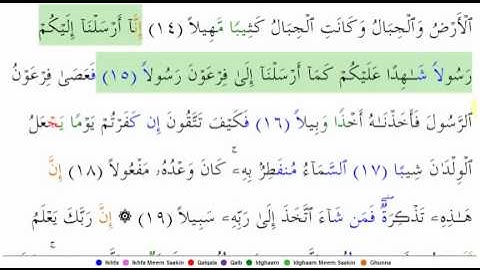 73 Surat Al-Muzzammil (Arabic: سورة المزمل‎) (The Enshrouded One, Bundled Up)