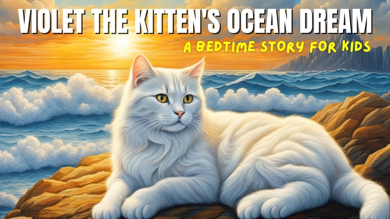 Cat Bedtime Story for Kids, A Curious Kittens Ocean Dream