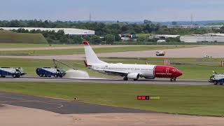 Norwegian  emergency landing Birmingham Airport _